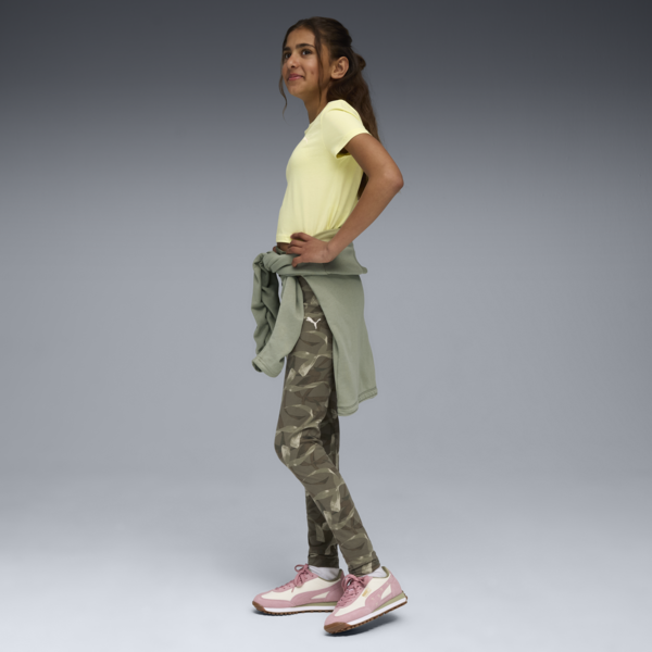 Bowtique High Waist Leggings Youth, Loden Green, large-MEX