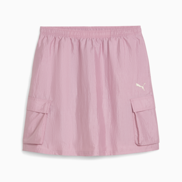 Bowtique Midi Woven Cargo Skirt Youth, Poised Pink, large-ZAF