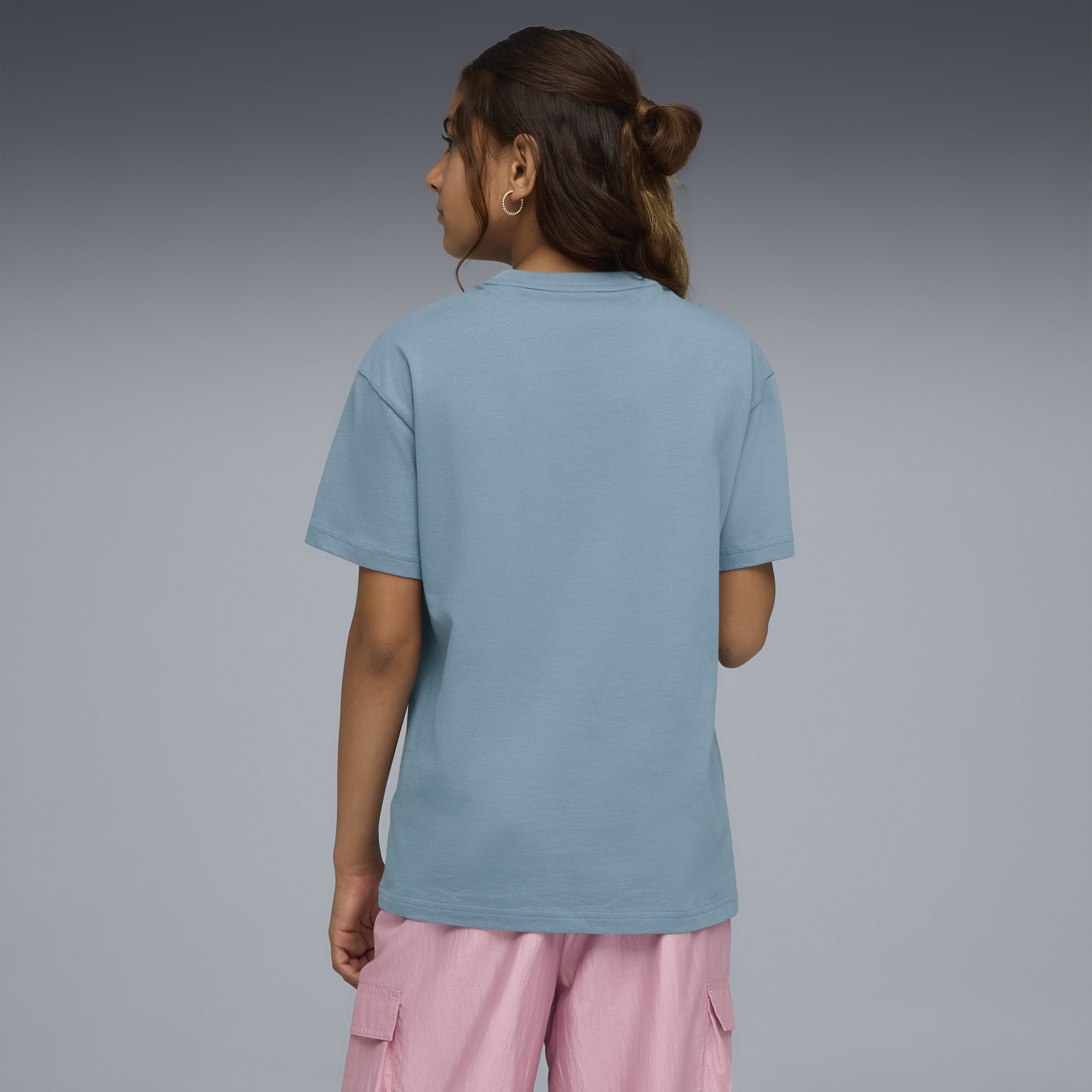 PUMA T-shirt met luipaardprint voor Dames, Blauw, Maat 15-16Y thumbnail 5