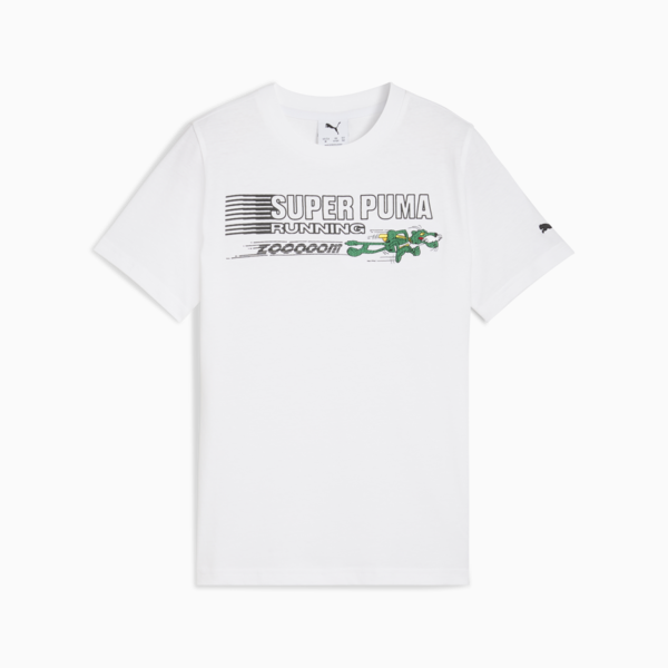 Super PUMA Graphic Tee Youth, PUMA White, large-MEX