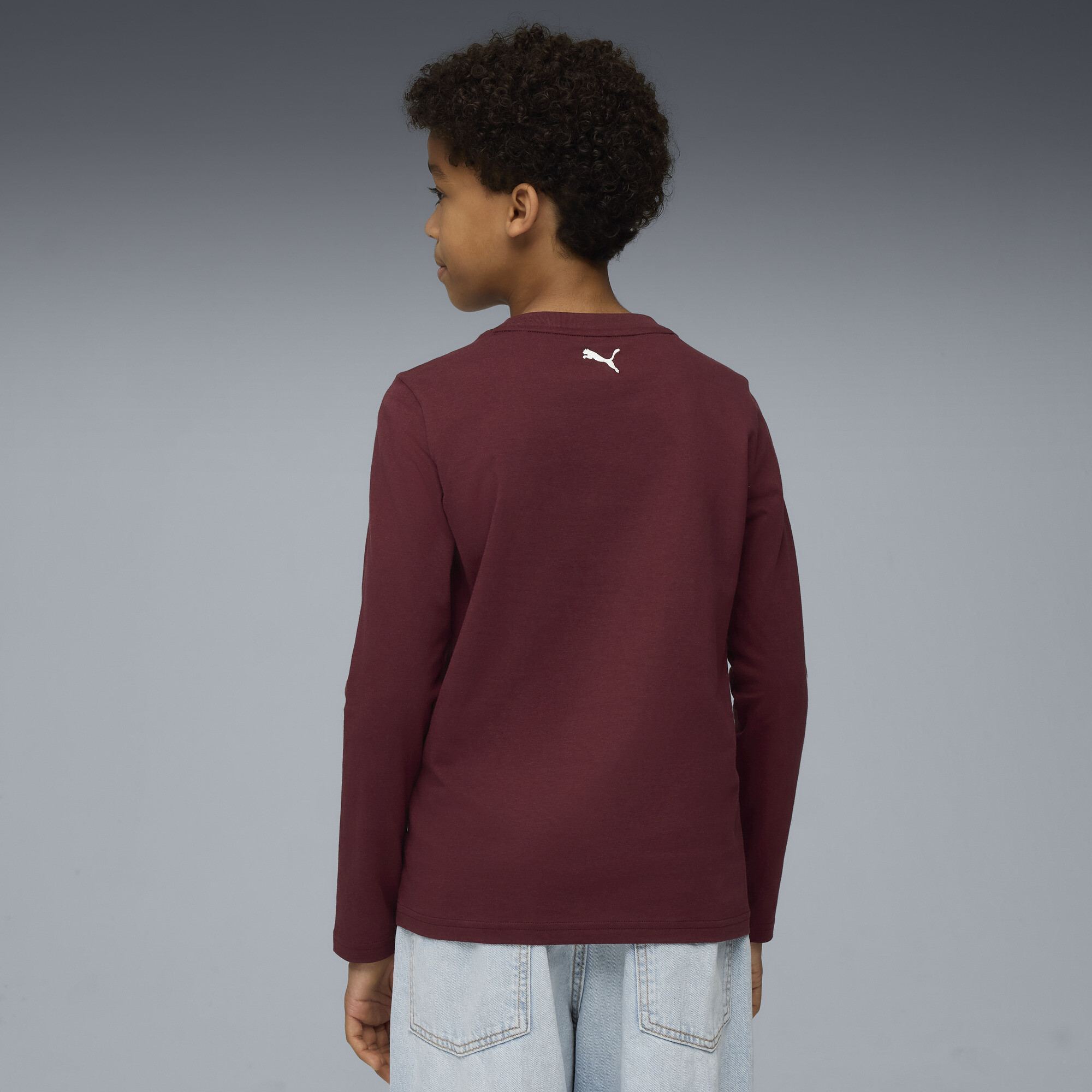 Super PUMA T-shirt met lange mouwen en afbeeldingen voor Heren, Maat 15-16Y thumbnail 5