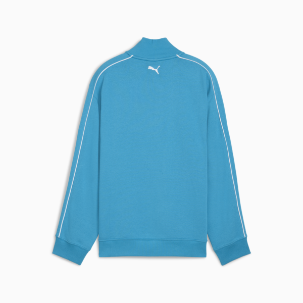Sudadera con cierre Super PUMA T7 para adolescentes, Tropical Blue, large-MEX