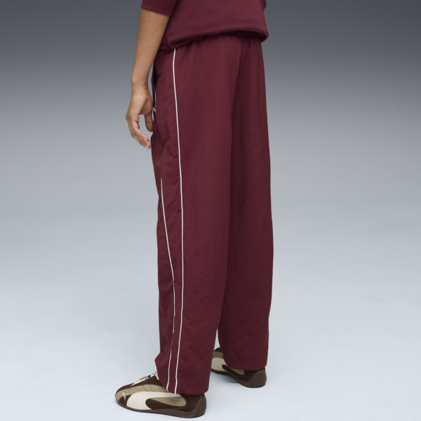 Pants Super PUMA T7 Woven para adolescentes, Ruby Shimmer, large-MEX