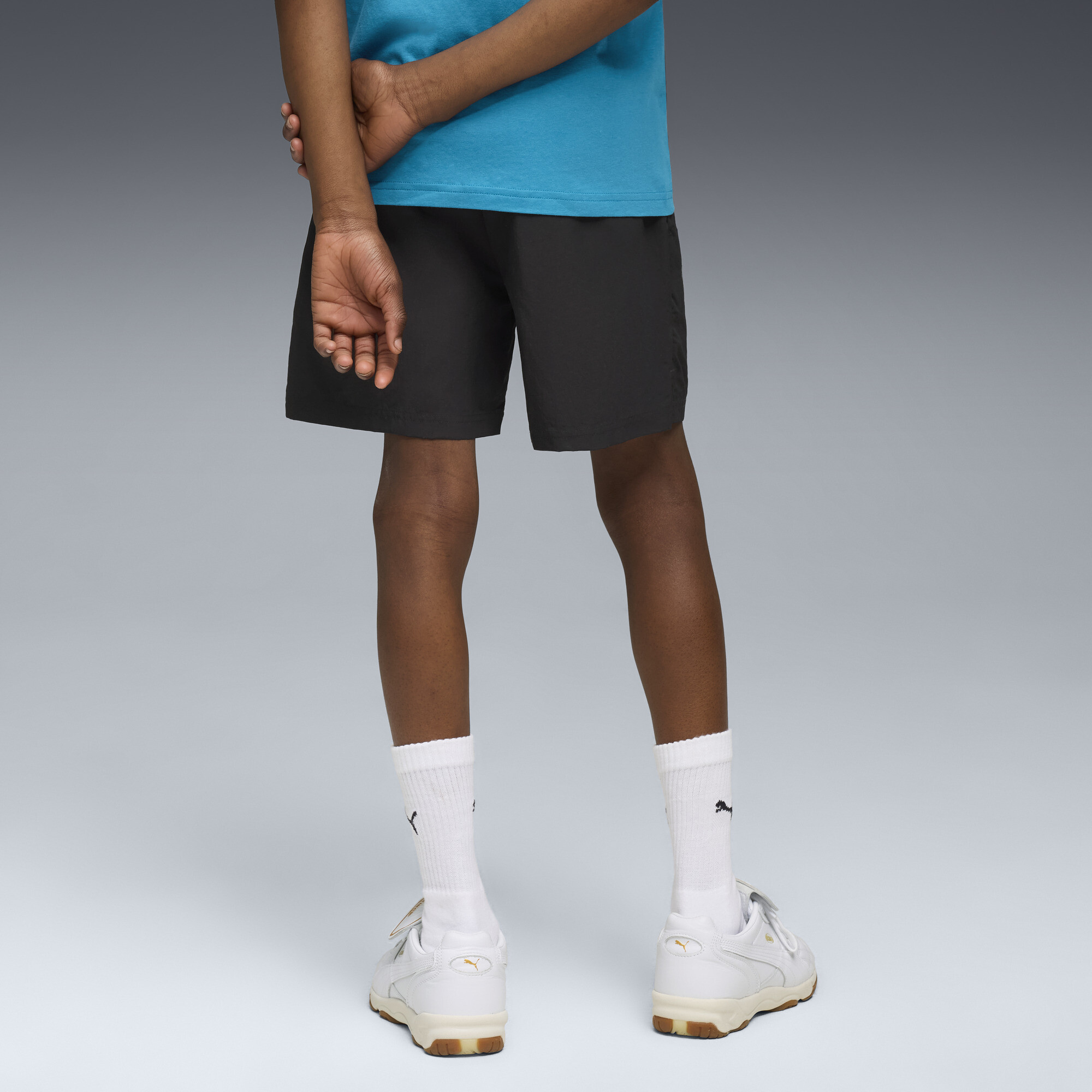 Super PUMA geweven short voor Heren, Zwart, Maat 11-12Y thumbnail 5