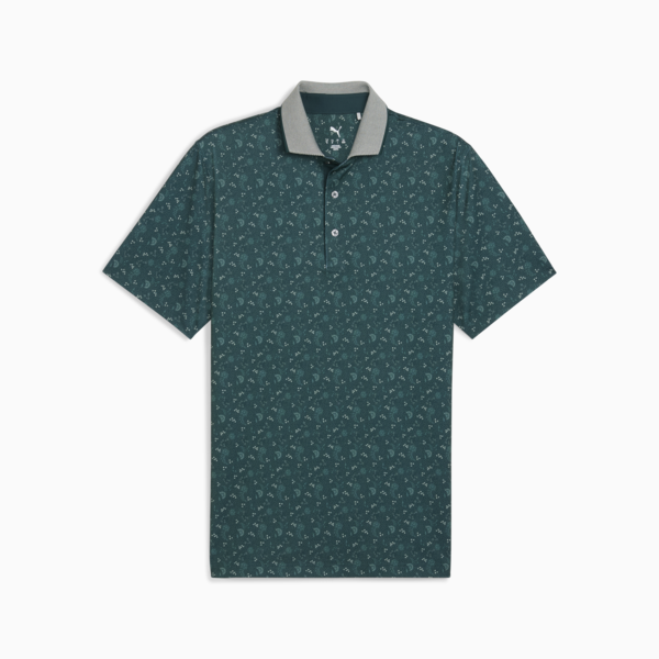 MATTR Ornamental Golf Polo Men, Green Terrain-Deep Navy, large-ZAF