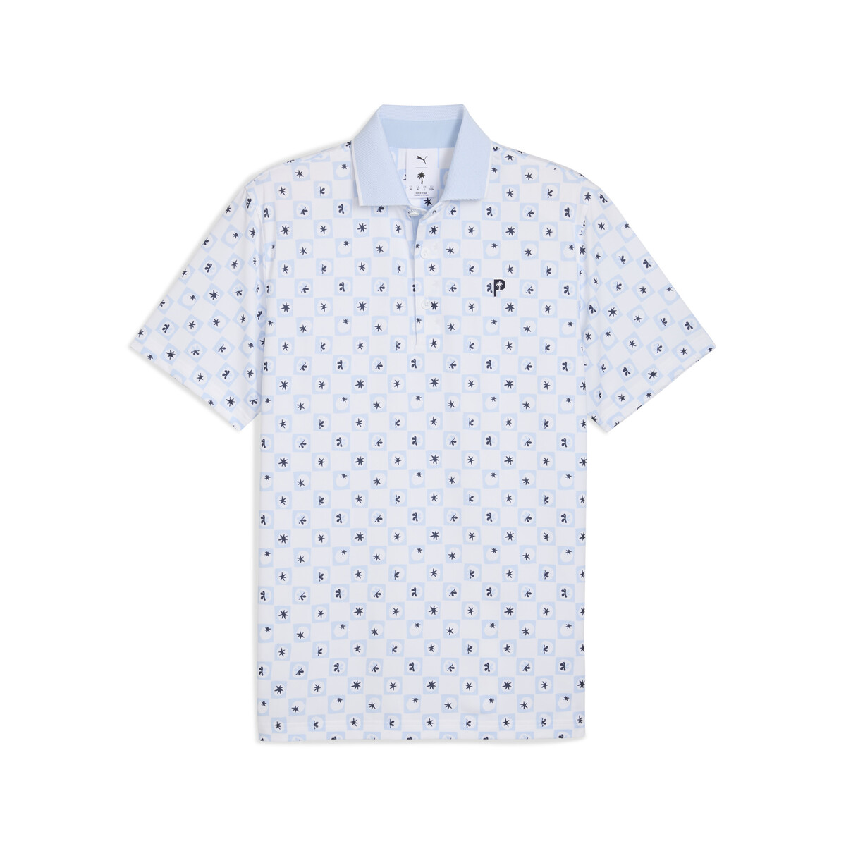 PUMA x PALM TREE CREW Micro Golf Polo Men in White Glow, Small