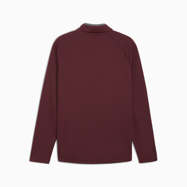Waffle Fleece Quarter-Zip Top Men, Ruby Shimmer, large-ZAF