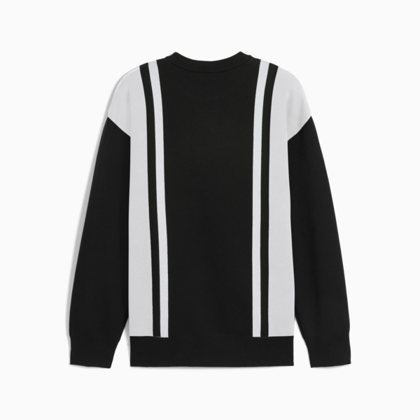FUTURE.PUMA.ARCHIVE Relaxed Knitted Sweater Unisex, PUMA Black-PUMA White, large-ZAF