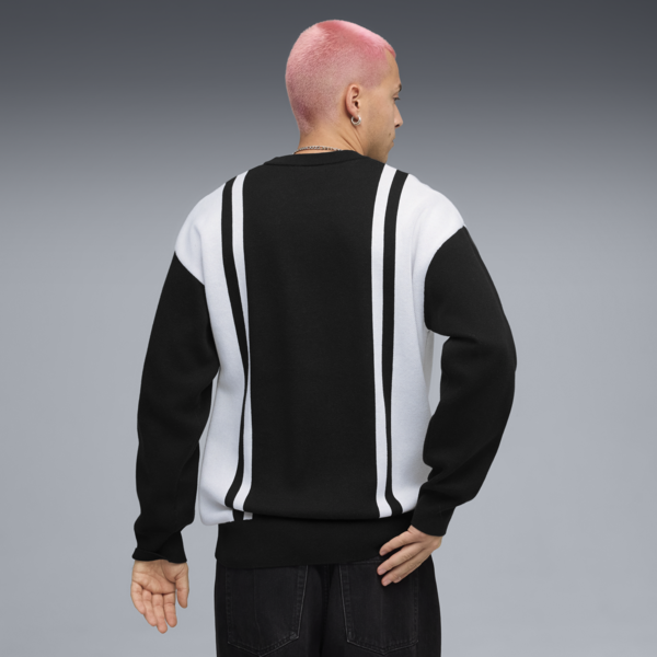 FUTURE.PUMA.ARCHIVE Relaxed Knitted Sweater Unisex, PUMA Black-PUMA White, large-ZAF