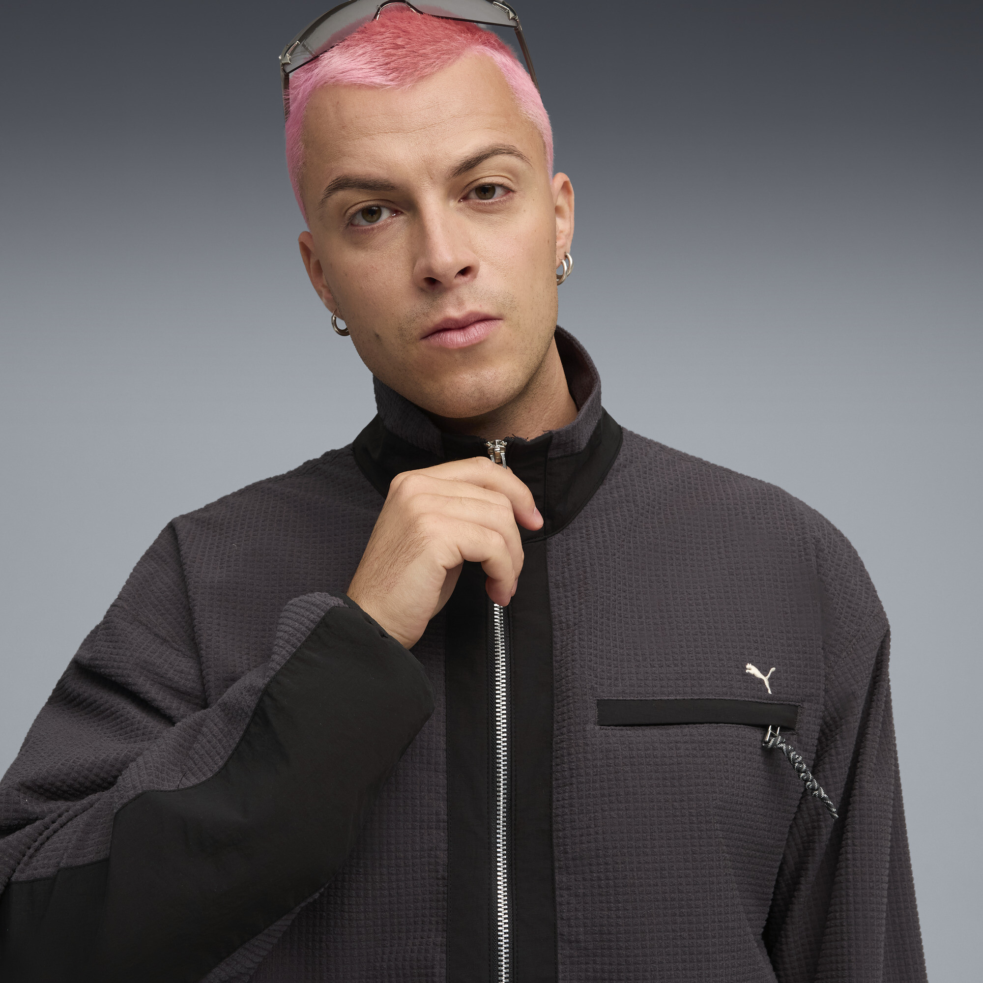 PUMA MMQ wafeljas voor Heren, Grijs, Maat M thumbnail 7