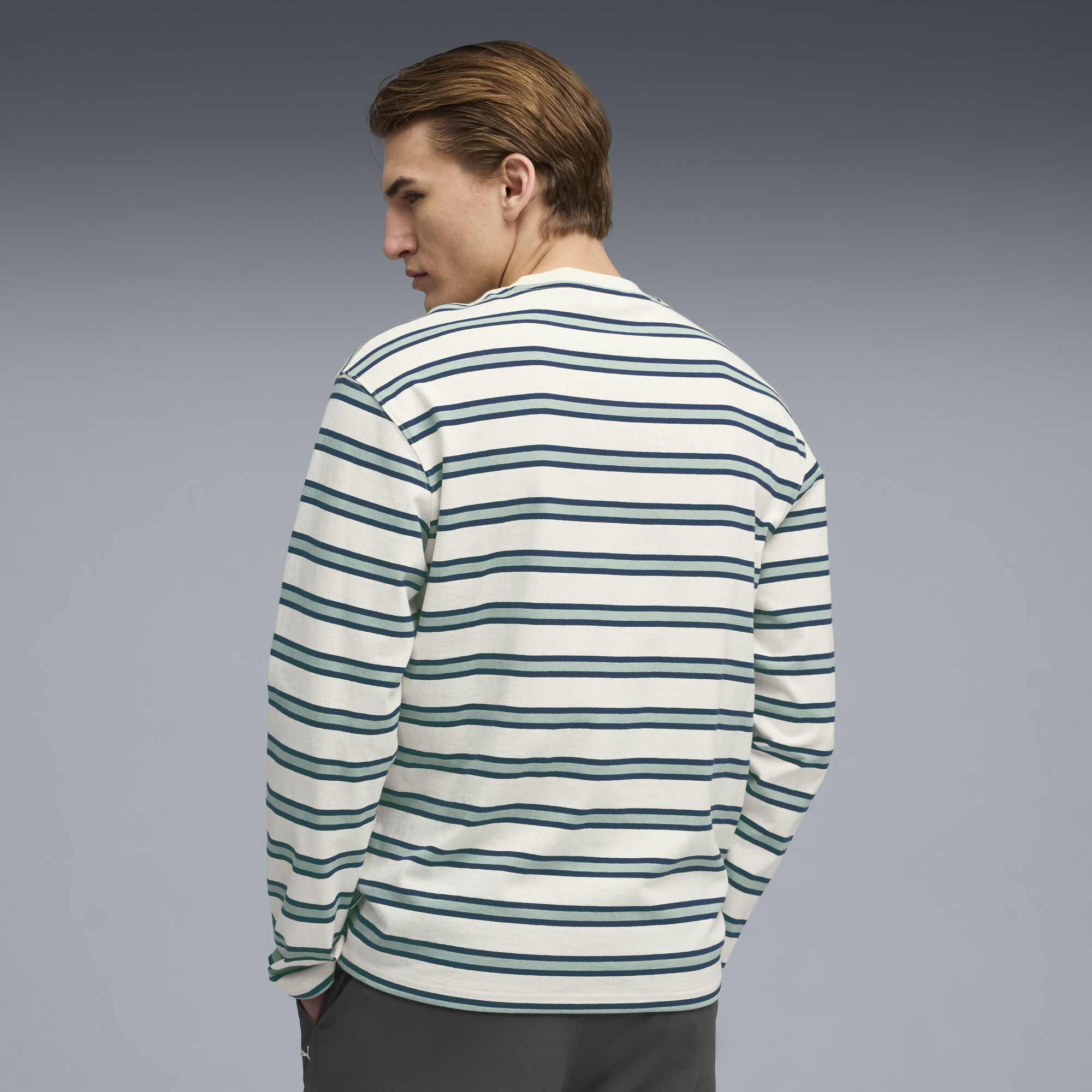 PUMA MMQ Top met lange mouwen voor Heren, Blauw, Maat XXL thumbnail 5