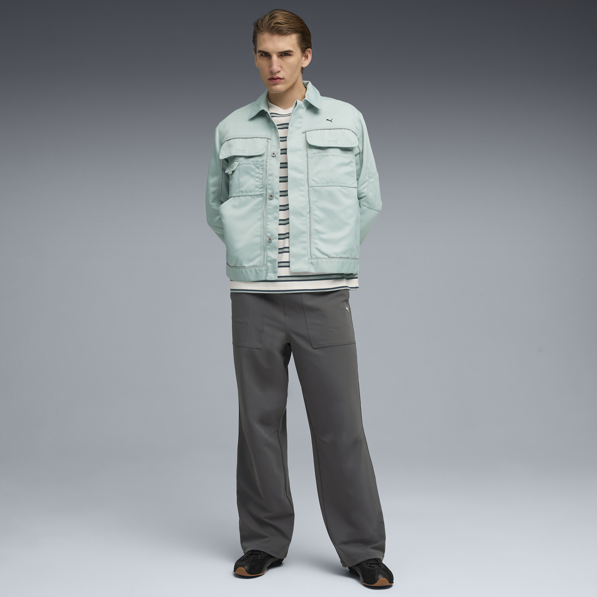 PUMA MMQ Top met lange mouwen voor Heren, Blauw, Maat XXL thumbnail 4