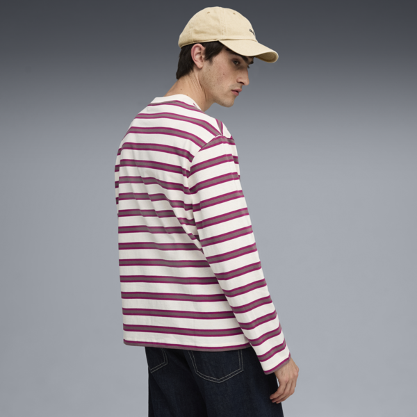 Remera manga larga MMQ para hombre, Berry, large-ARG