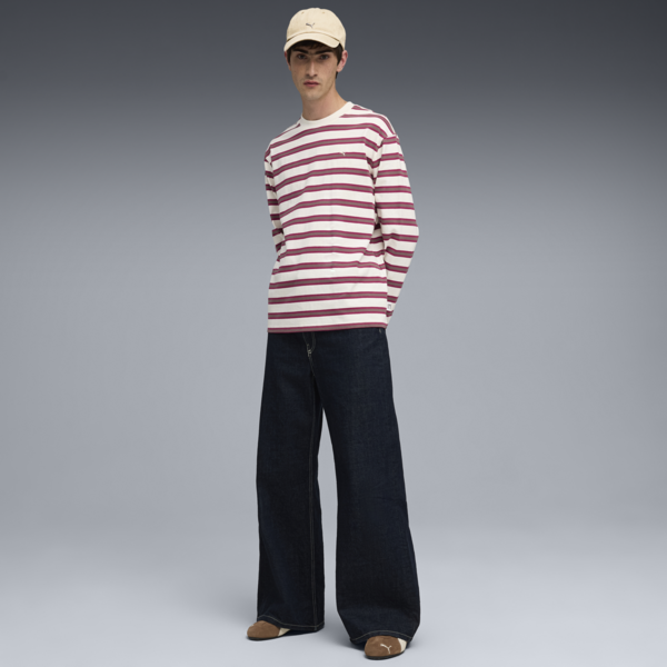 Remera manga larga MMQ para hombre, Berry, large-ARG