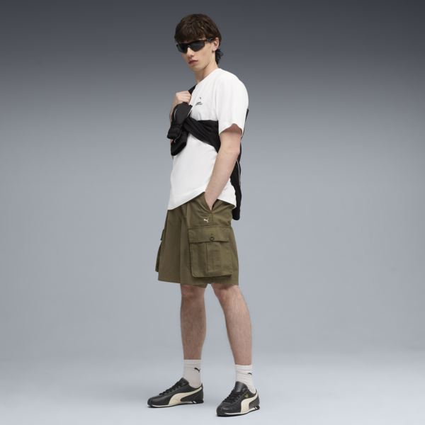 Shorts cargo MMQ para hombre, Loden Green, large-ARG