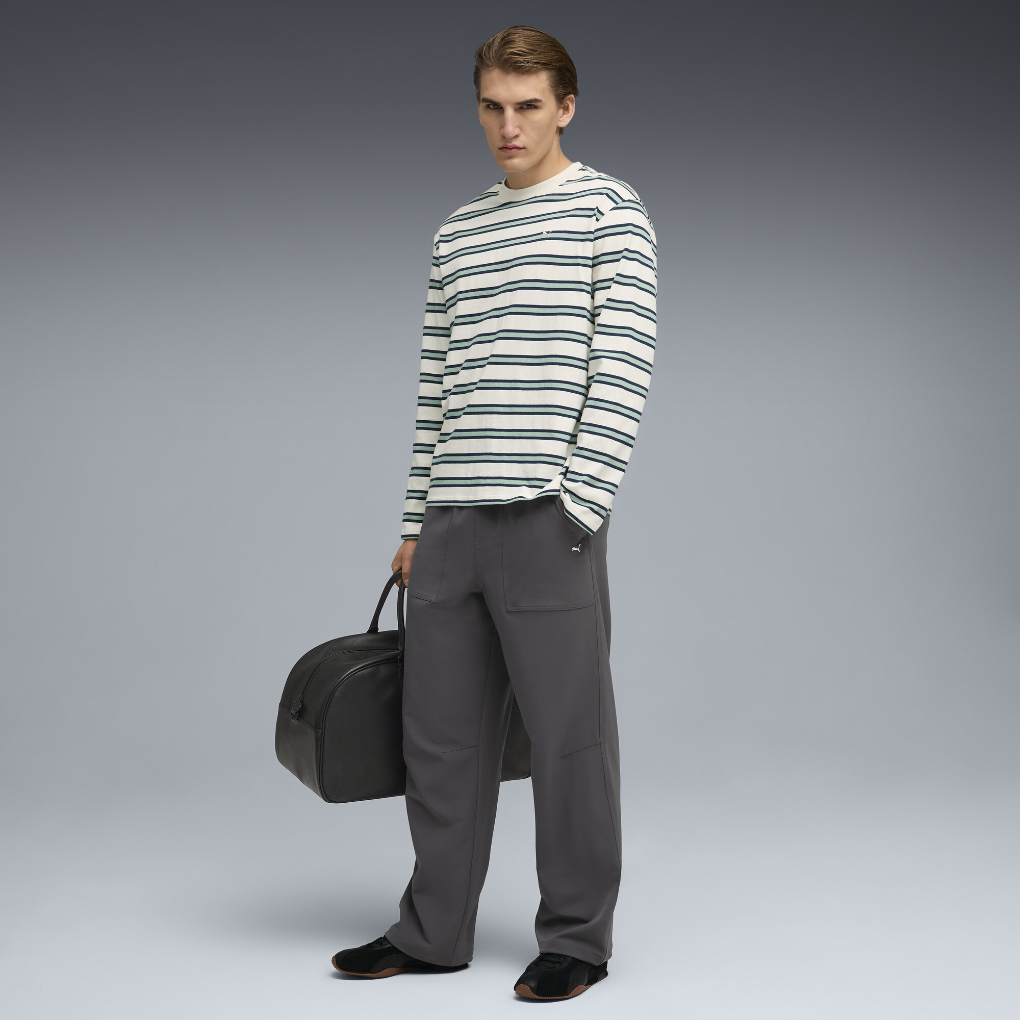 PUMA MMQ geweven broek voor Heren, Grijs, Maat S thumbnail 6