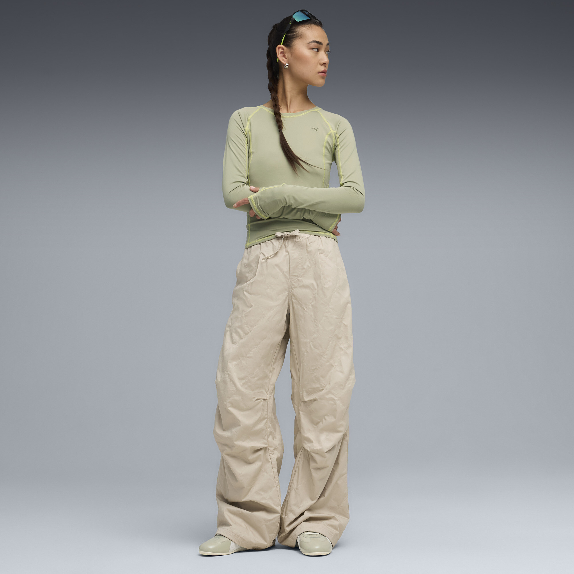 PUMA YONA strakke top met lange mouwen voor Dames, Maat XL thumbnail 6