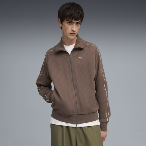 T7 Track Jacket Men, Flat Bronze, large-ZAF