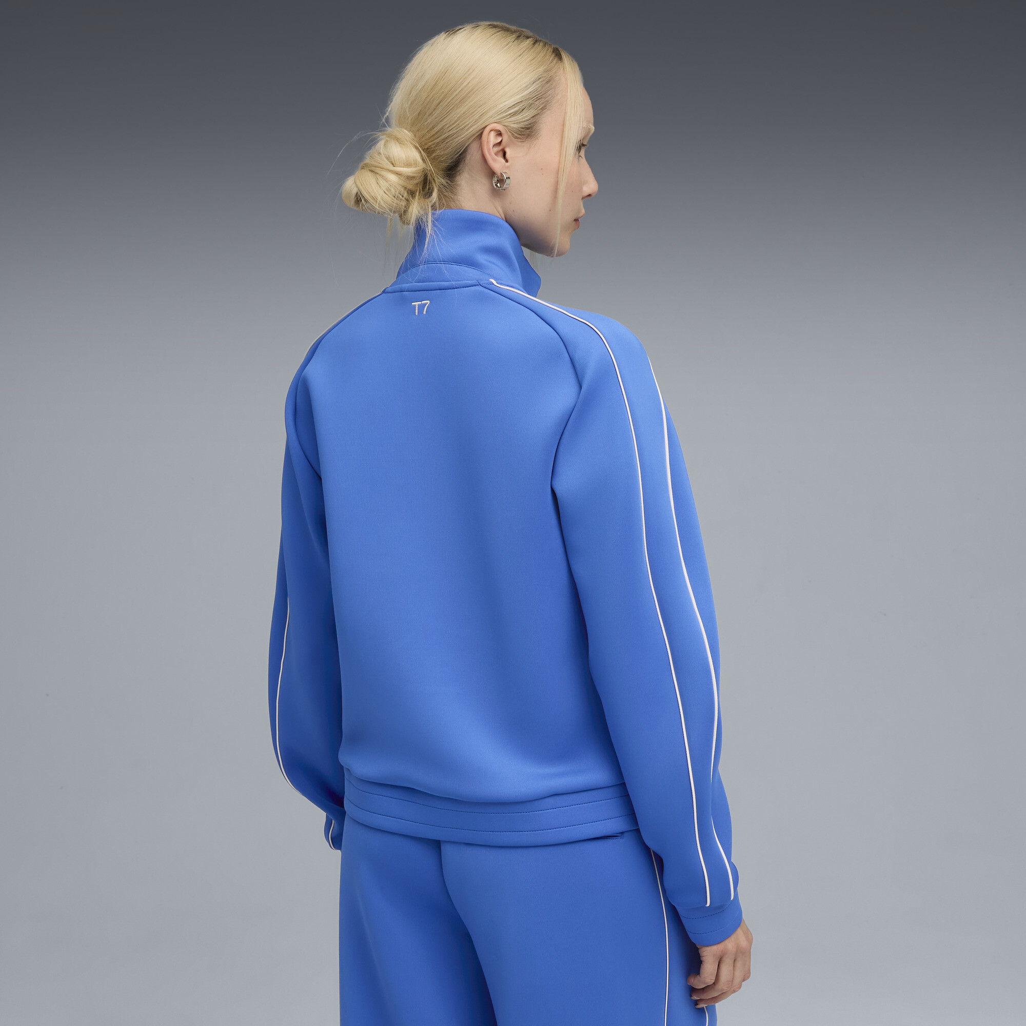 PUMA T7 trainingsjack voor Dames, Blauw, Maat S thumbnail 5
