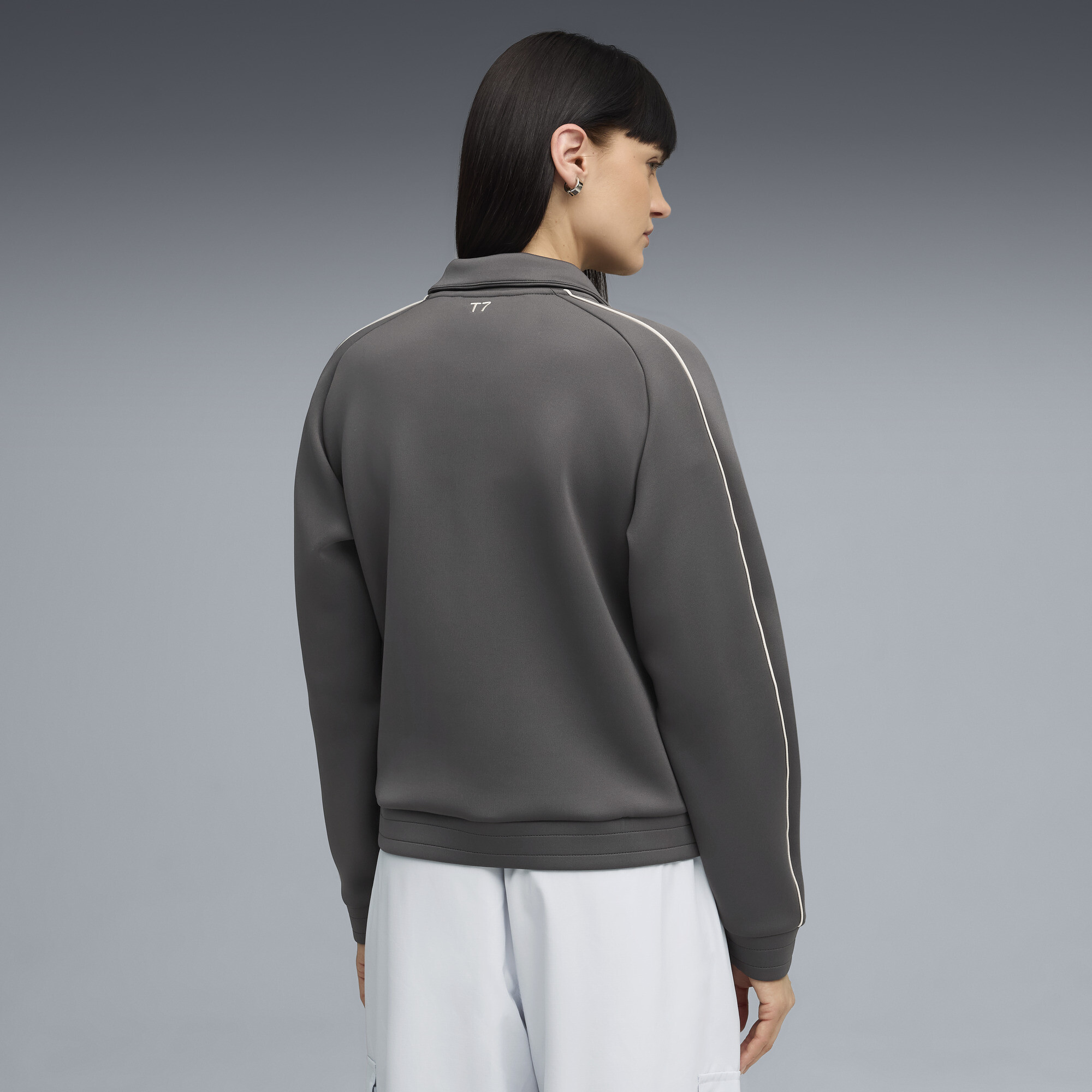 PUMA T7 trainingsjack voor Dames, Grijs, Maat XS thumbnail 5