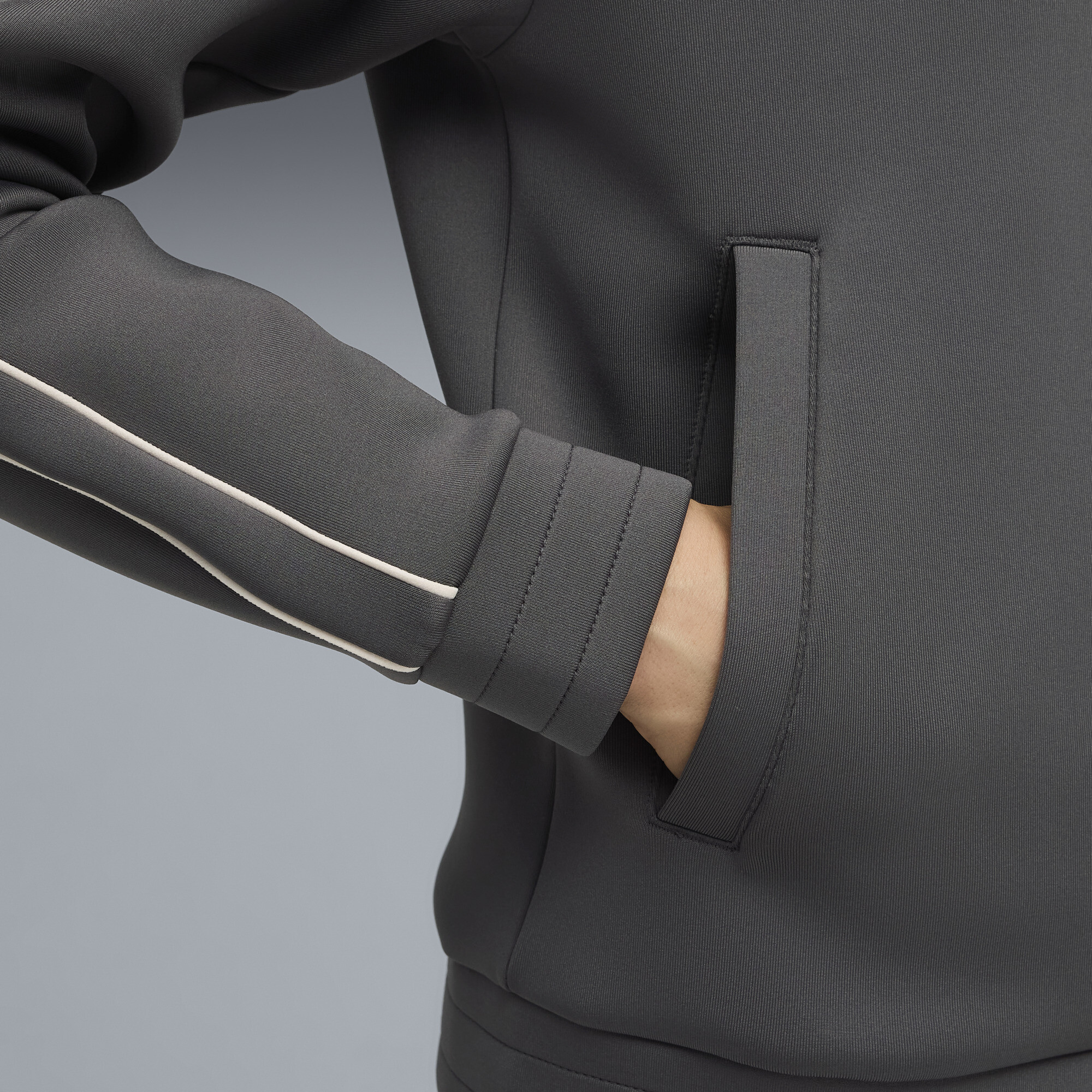 PUMA T7 trainingsjack voor Dames, Grijs, Maat XS thumbnail 4