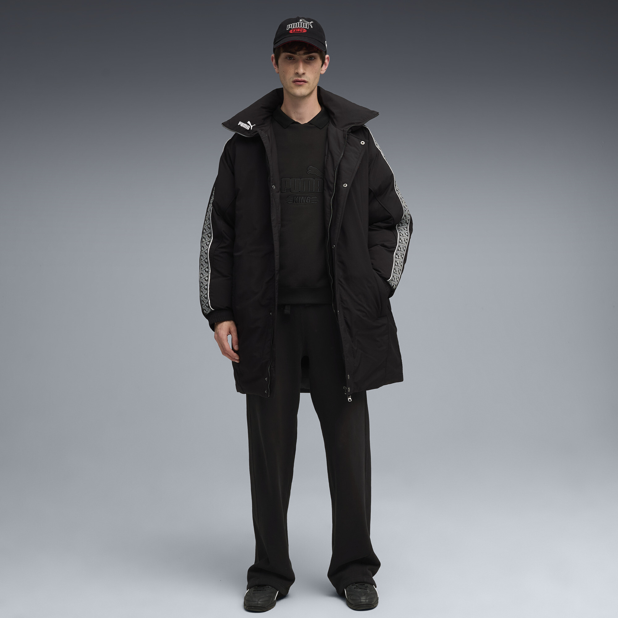 PUMA KING Oversized pufferjack voor Heren, Zwart, Maat M thumbnail 6