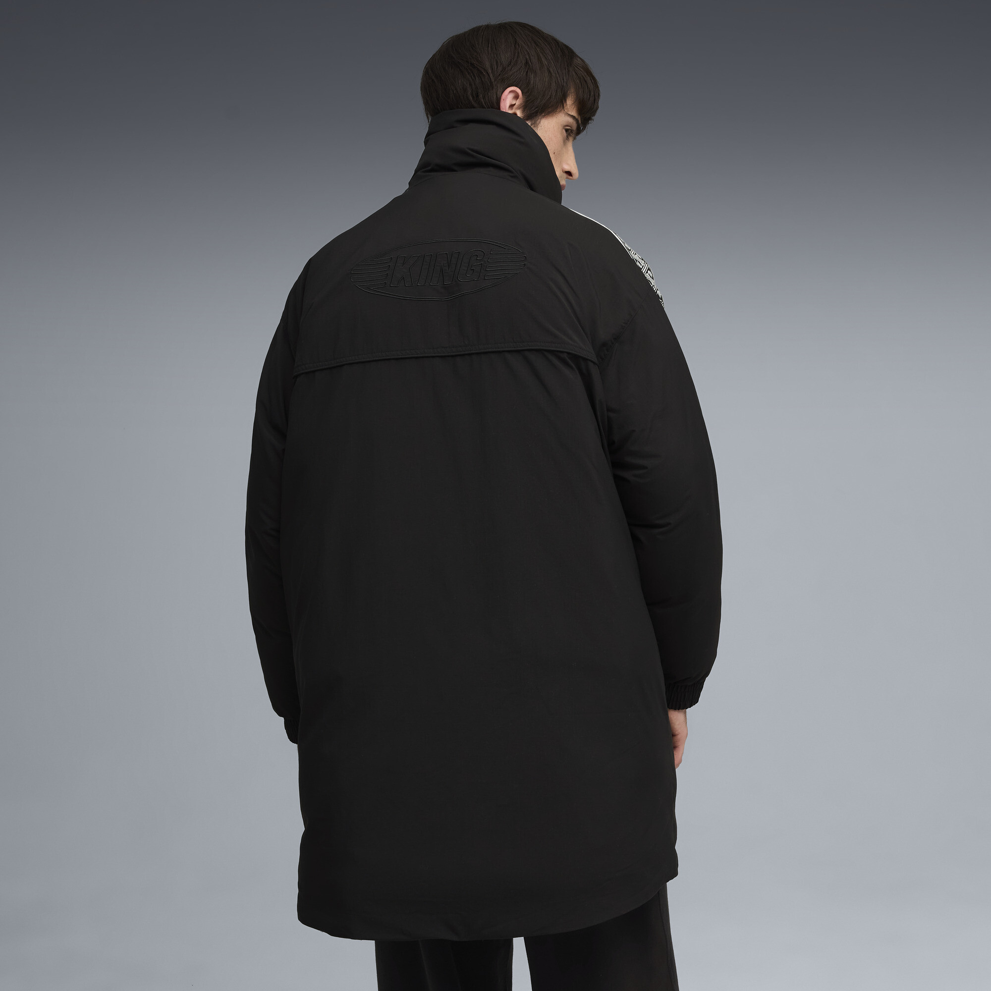 PUMA KING Oversized pufferjack voor Heren, Zwart, Maat M thumbnail 5