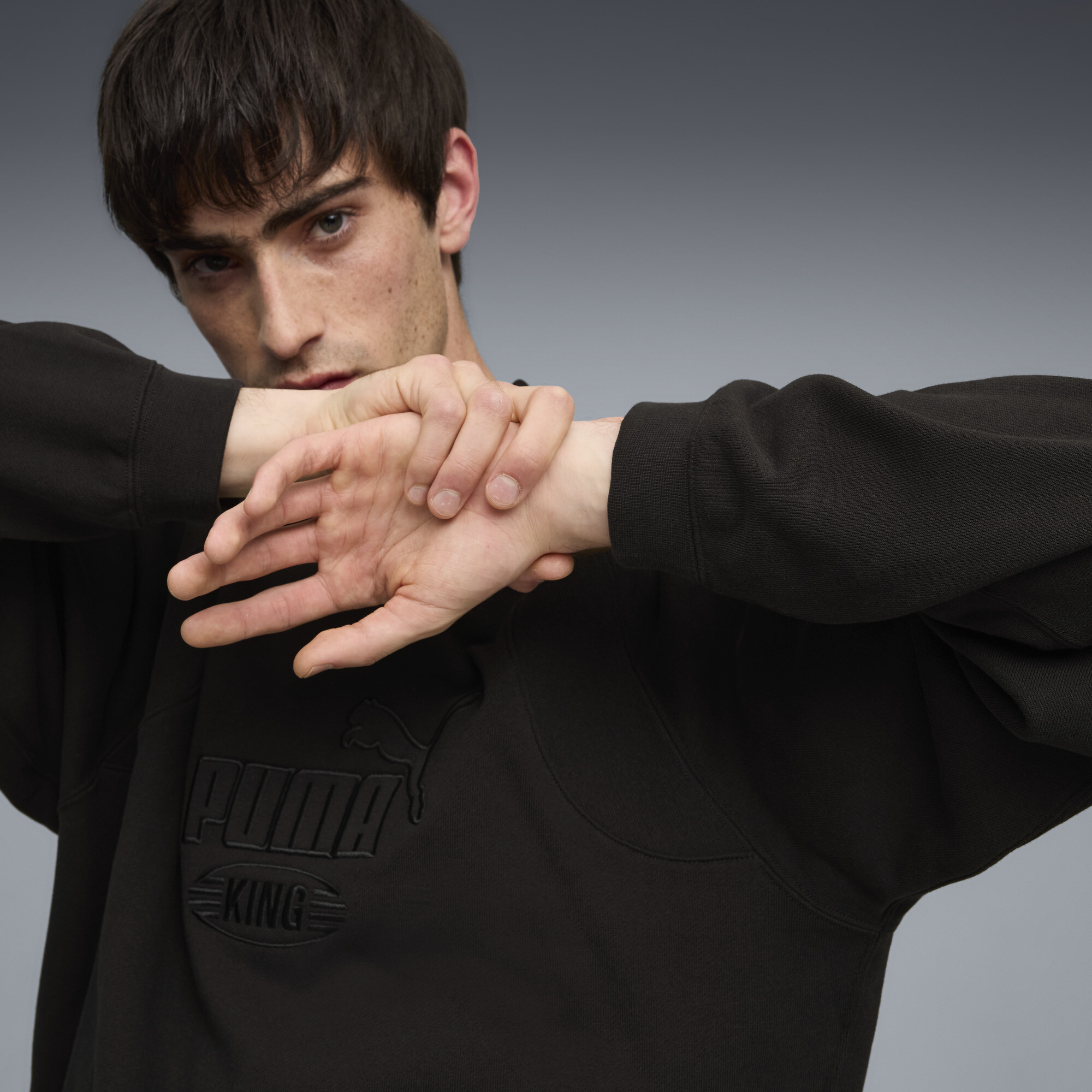 PUMA King sweatshirt met ronde hals voor Heren, Zwart, Maat XXL thumbnail 7