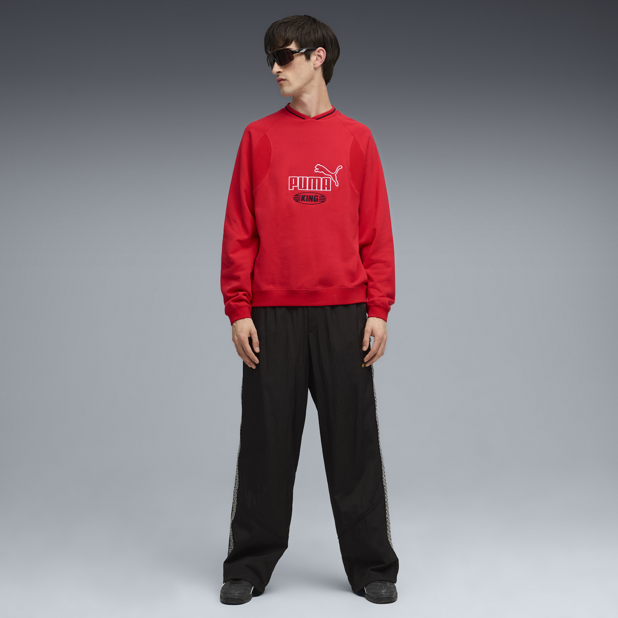 PUMA King sweatshirt met ronde hals voor Heren, Rood, Maat S thumbnail 6