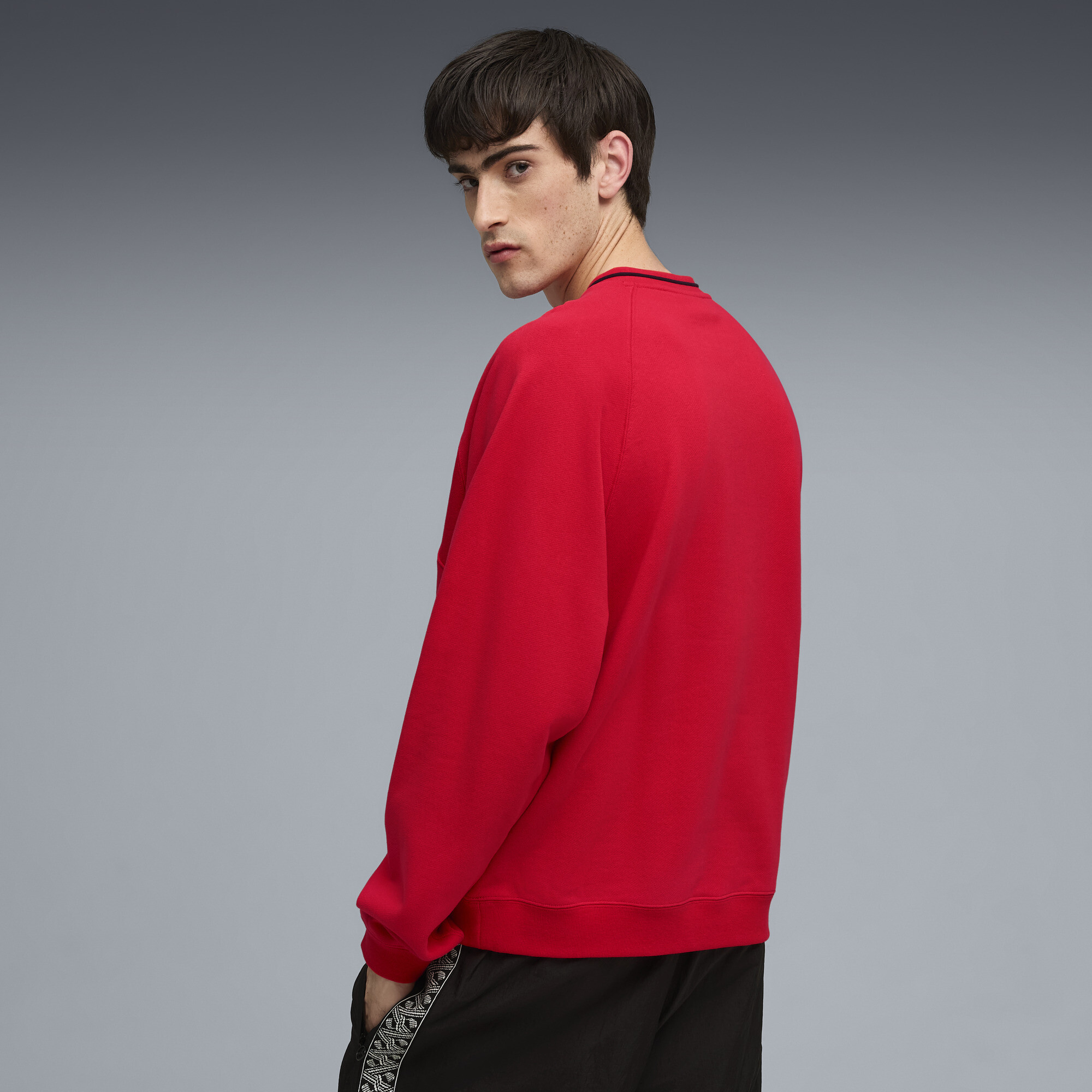 PUMA King sweatshirt met ronde hals voor Heren, Rood, Maat S thumbnail 5