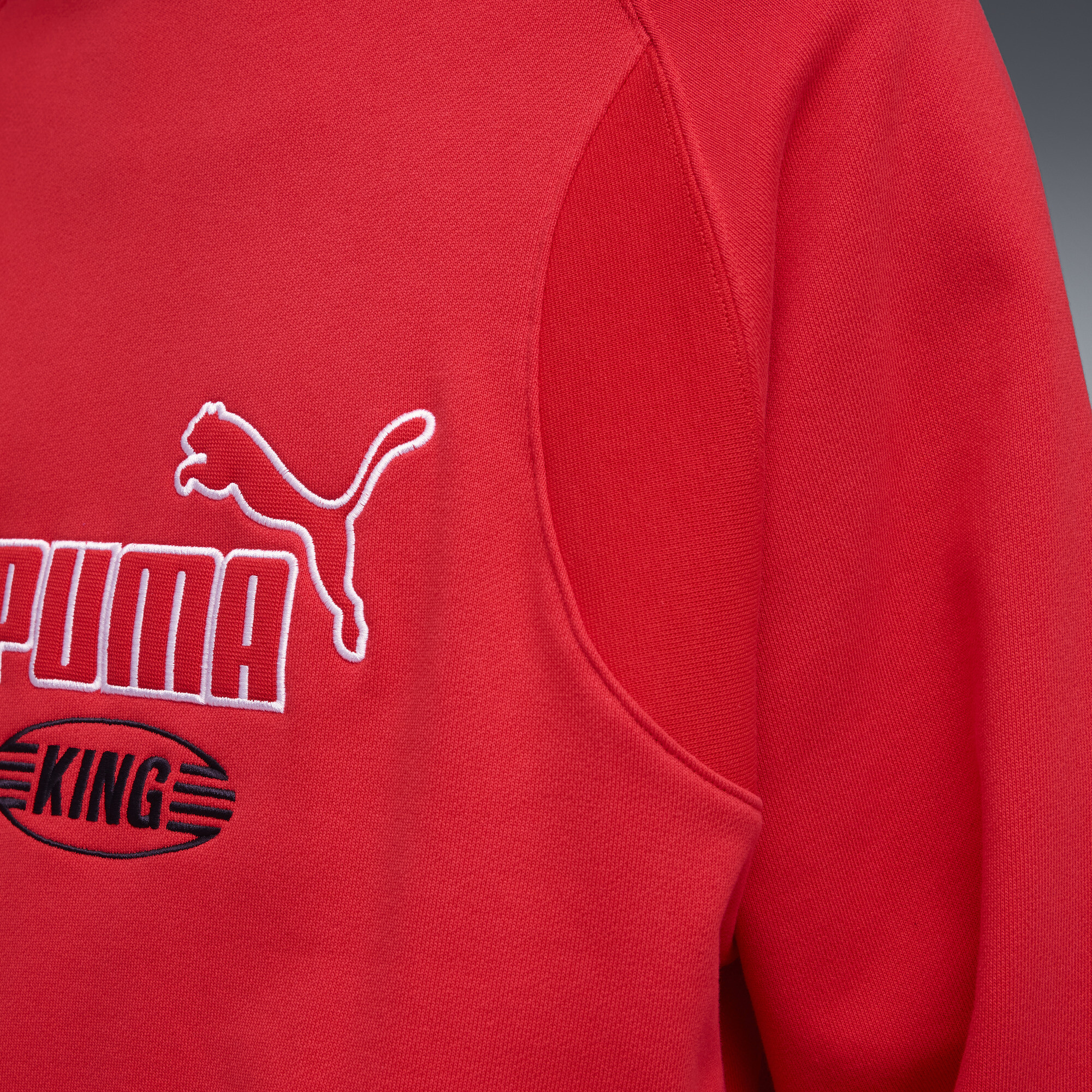PUMA King sweatshirt met ronde hals voor Heren, Rood, Maat S thumbnail 4