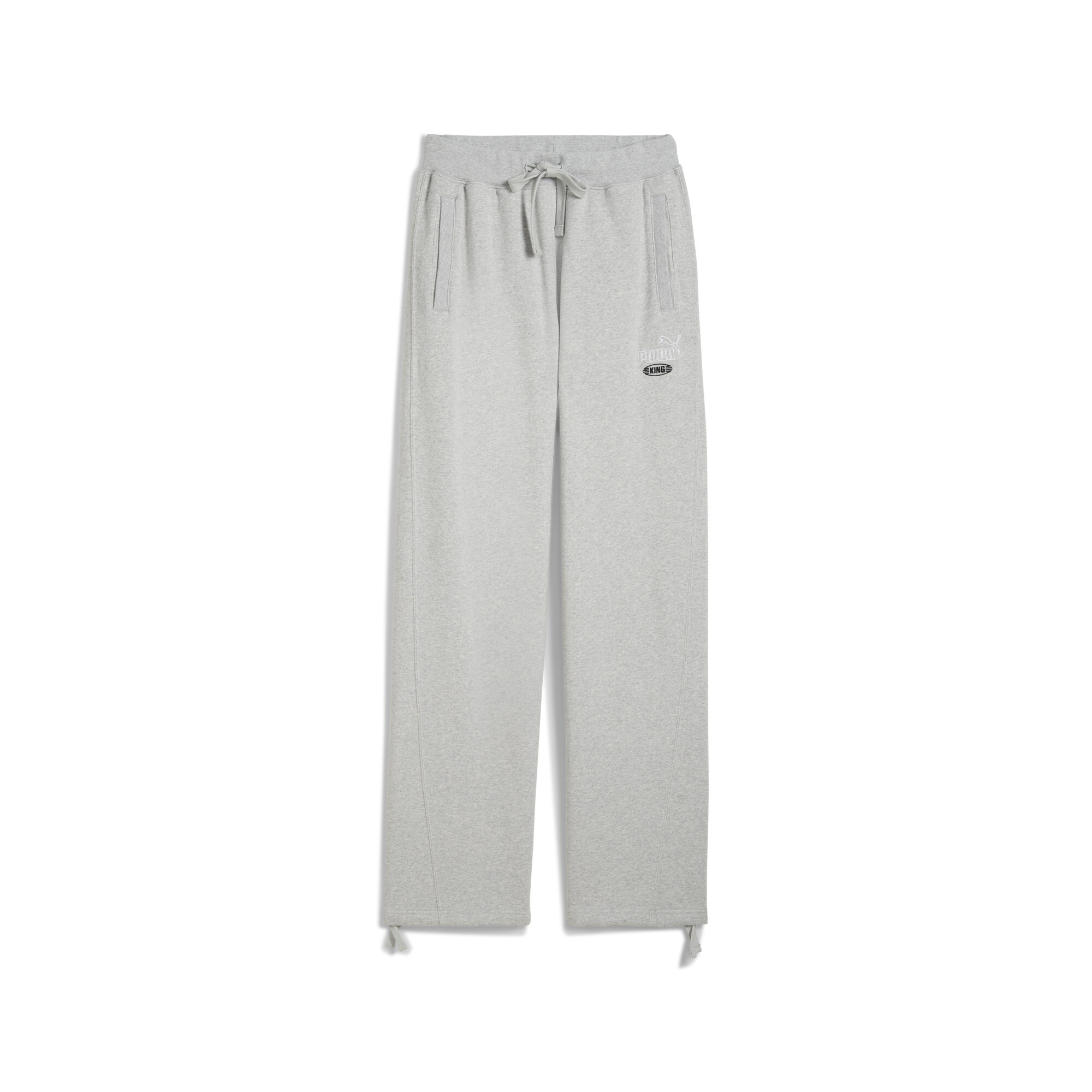 Puma KING Jogginghose Herren | Mit Logo Print | Light Gray Heather | Größe: XS