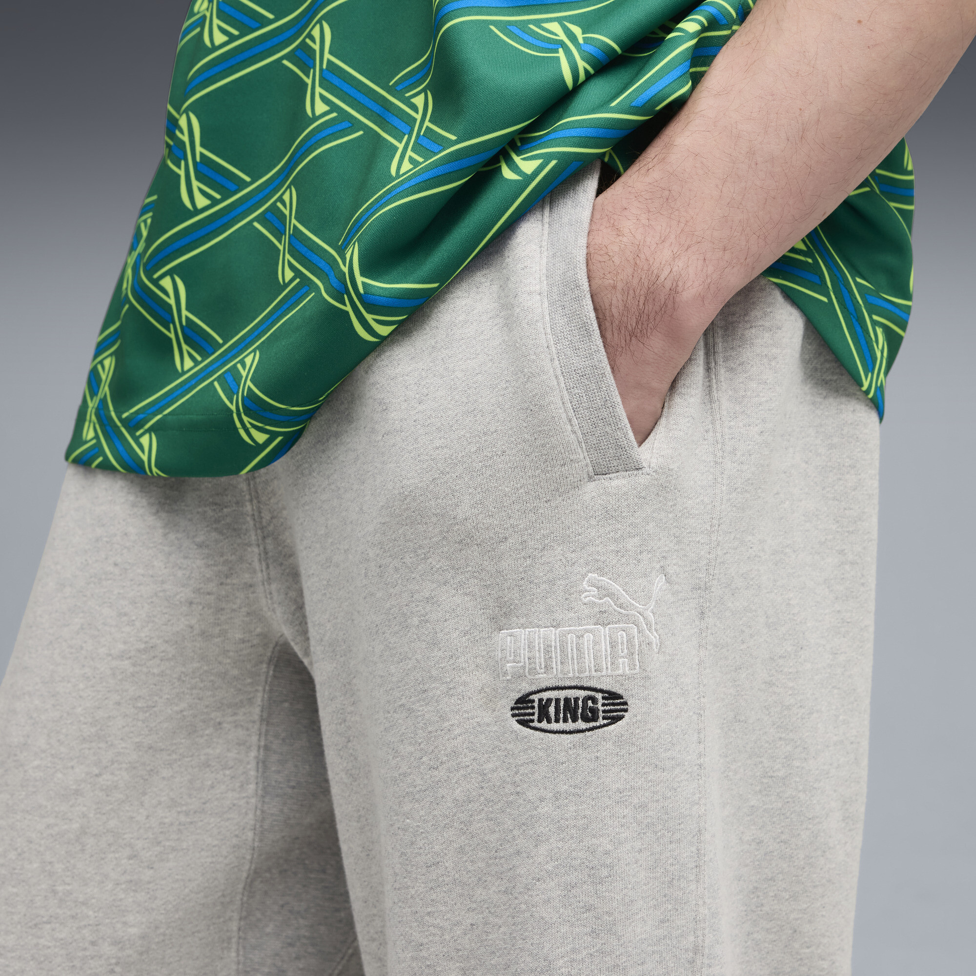PUMA KING sweatpant voor Heren, Grijs, Maat XS thumbnail 7