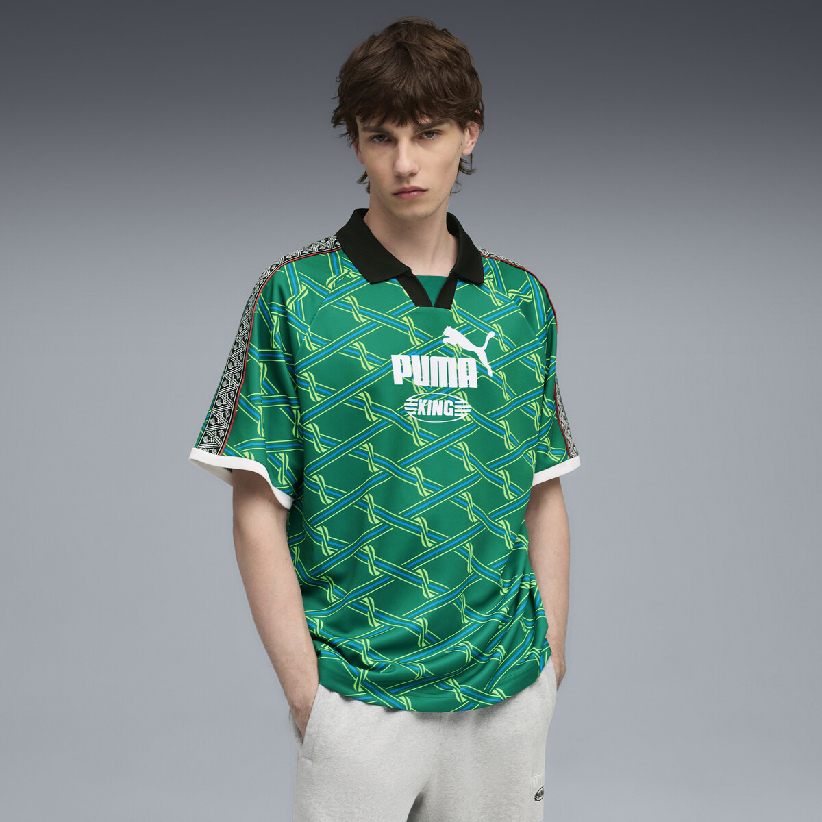 KING Jersey Men in Wild Green/Aop by PUMA, XS
