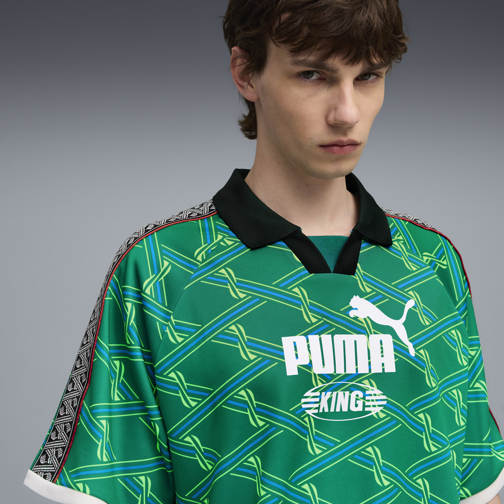 PUMA KING shirt voor Heren, Groen, Maat XS thumbnail 7