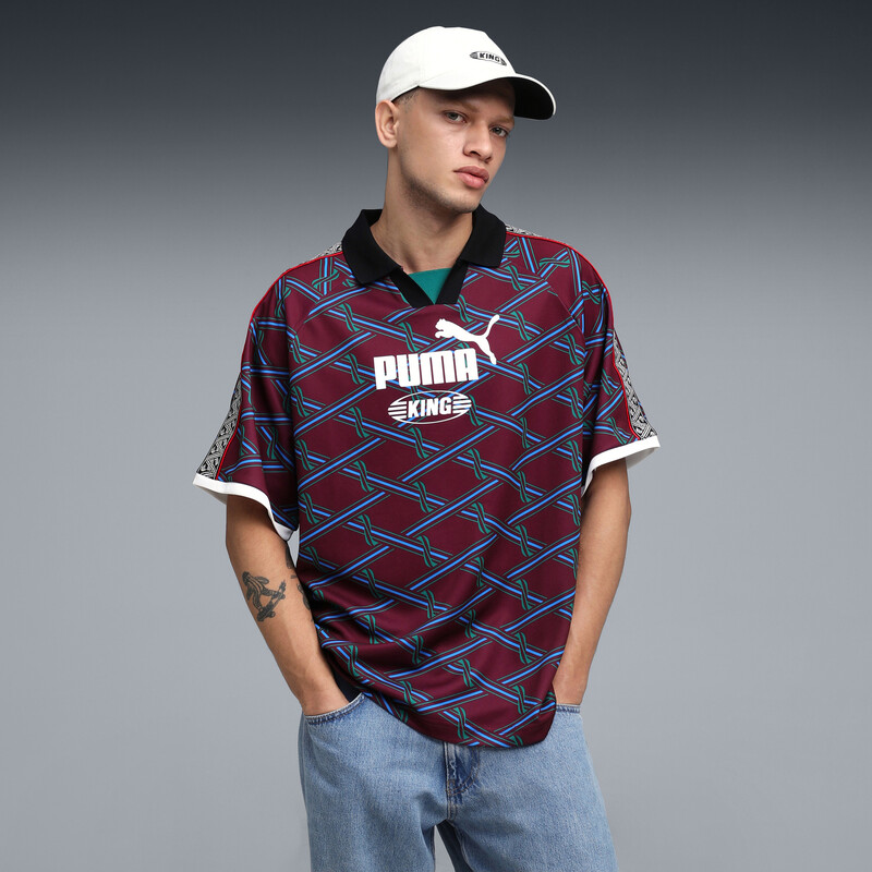 Men's PUMA KING Relaxed V-Neck Football Jersey