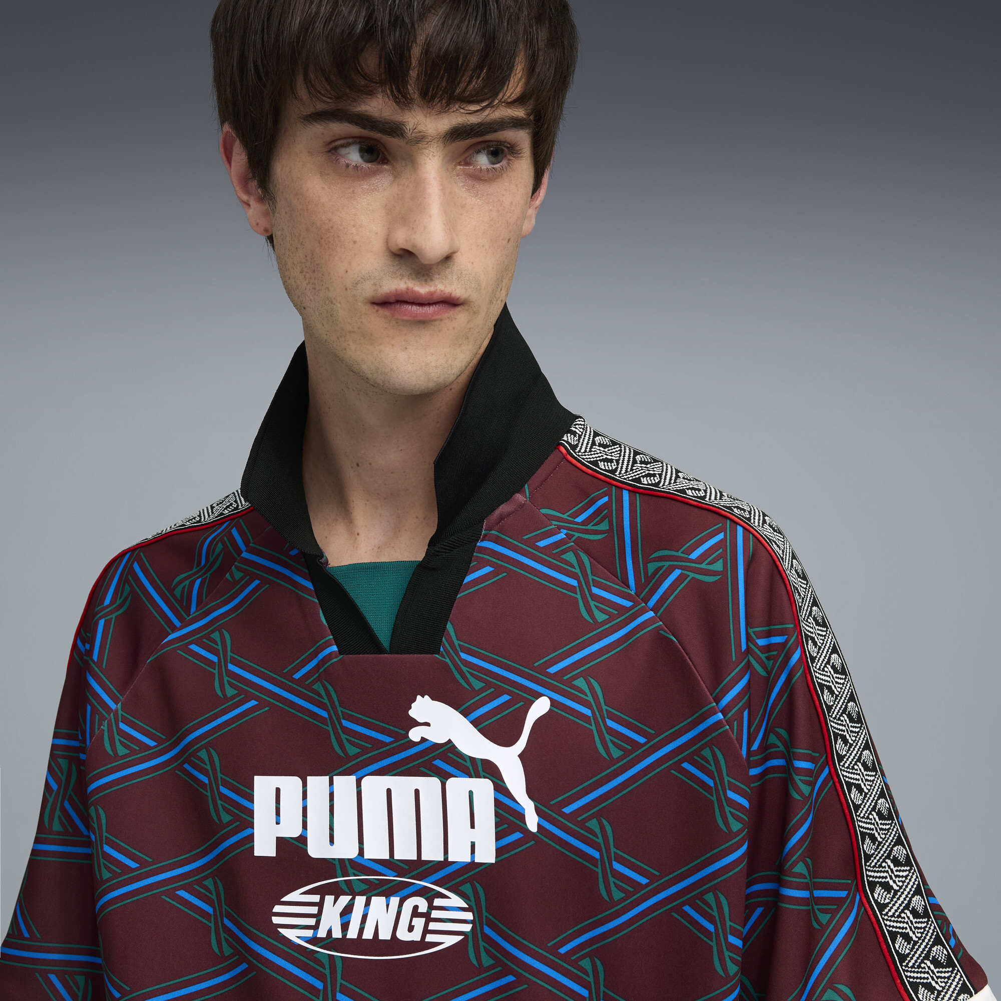 PUMA KING shirt voor Heren, Grijs, Maat L thumbnail 7