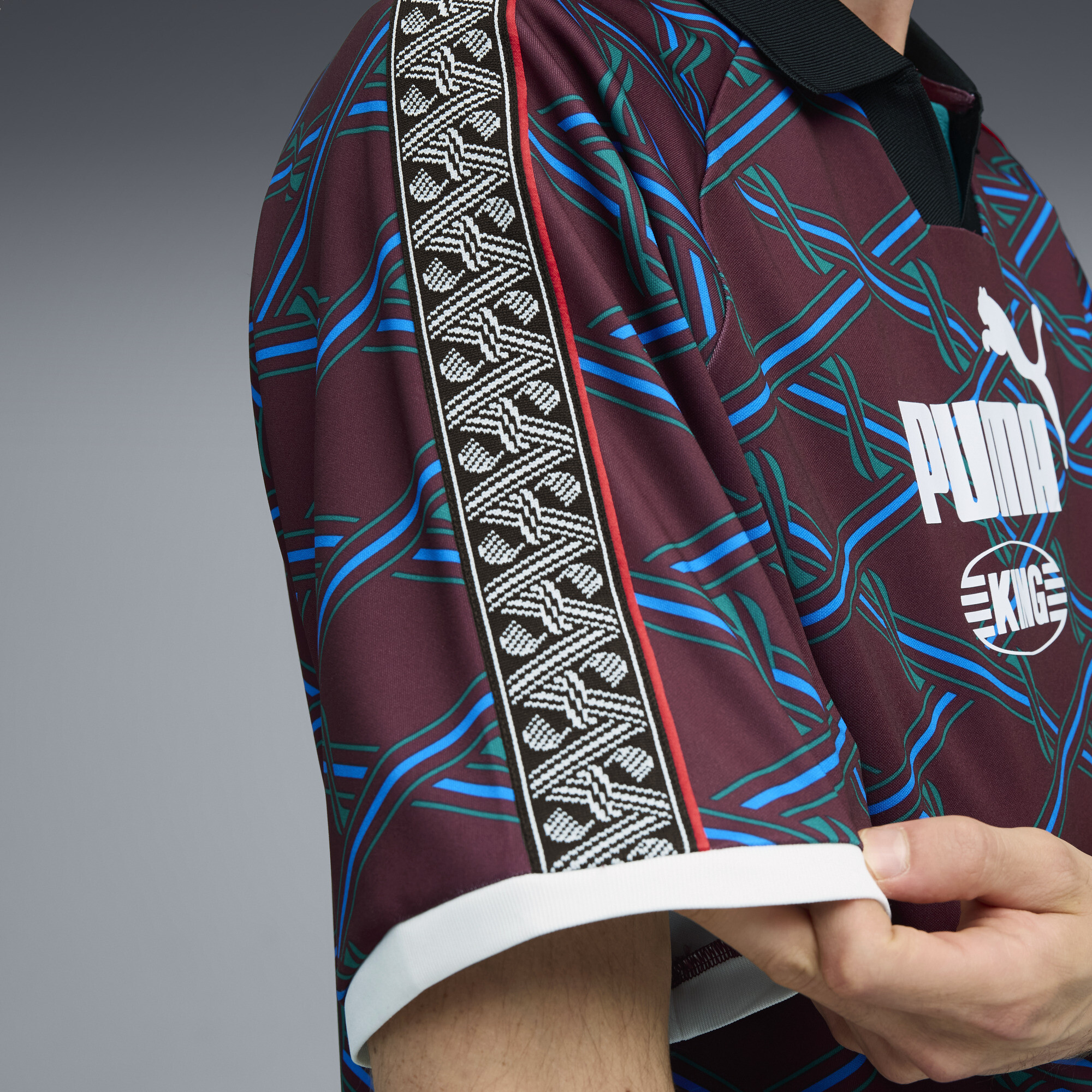 PUMA KING shirt voor Heren, Grijs, Maat L thumbnail 4