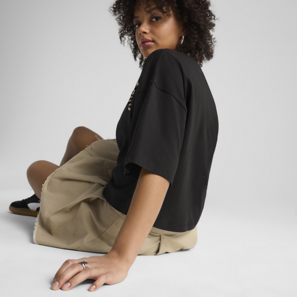 Payera oversize LEO LUXE para mujer, PUMA Black, large-MEX