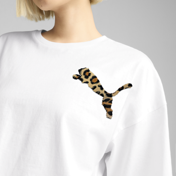 Payera oversize LEO LUXE para mujer, PUMA White, large-MEX