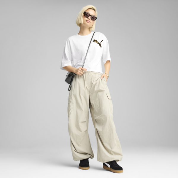 Payera oversize LEO LUXE para mujer, PUMA White, large-MEX