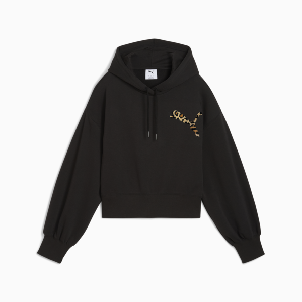 Buzo corto LEO LUXE para mujer, PUMA Black, large-ARG