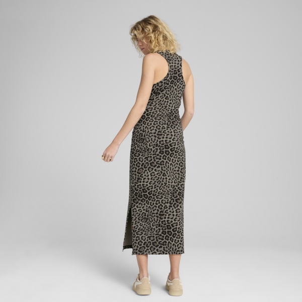 Vestido estampado LEO LUXE para mujer, PUMA Black, large-MEX