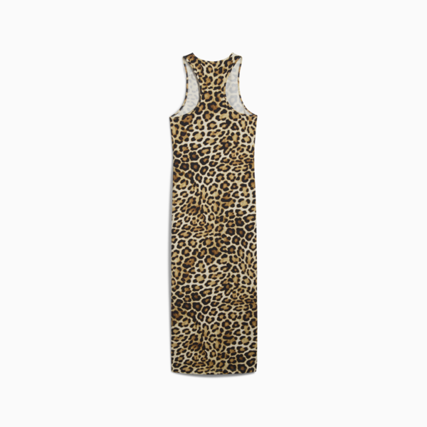 LEO LUXE Slim All-Over Print Dress Women, Alpine Snow, large-ZAF