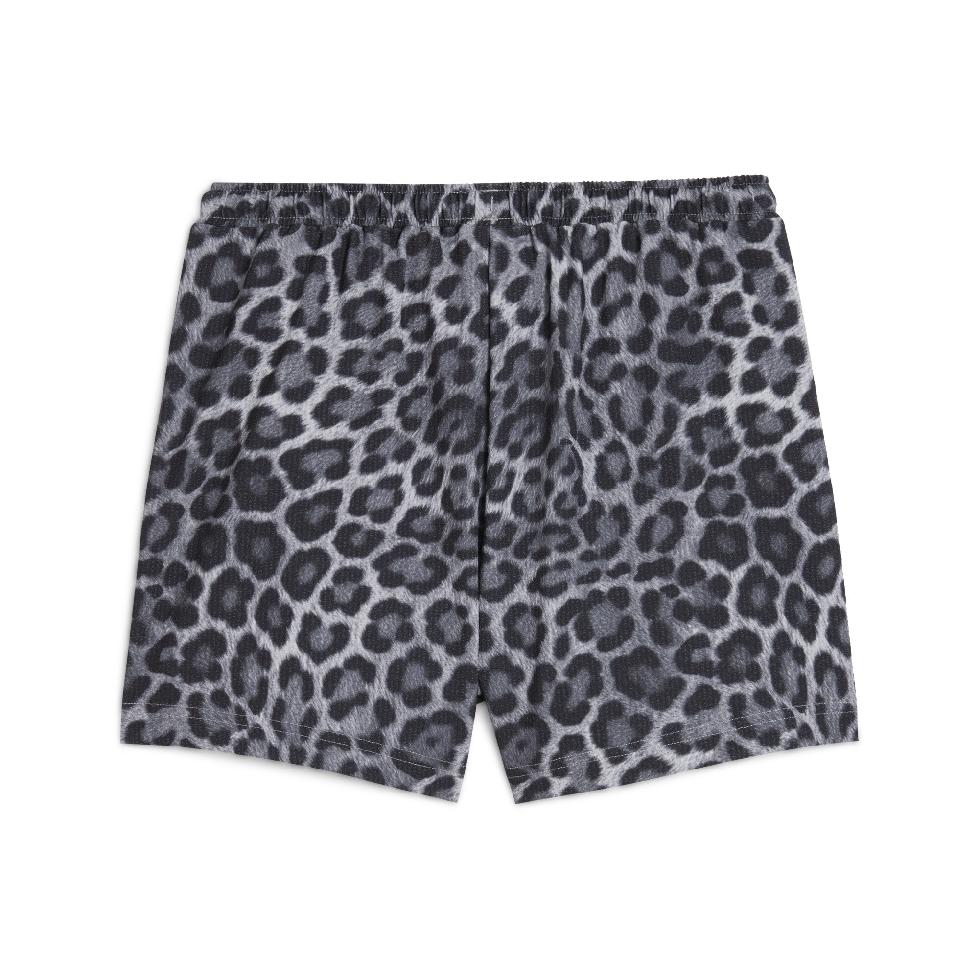 PUMA LEO LUXE A-Line all-over print 3"geweven short voor Dames, Zwart