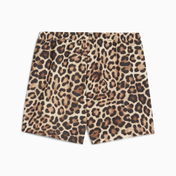 Shorts anchos estampados LEO LUXE 7cm para mujer, Alpine Snow, large-MEX