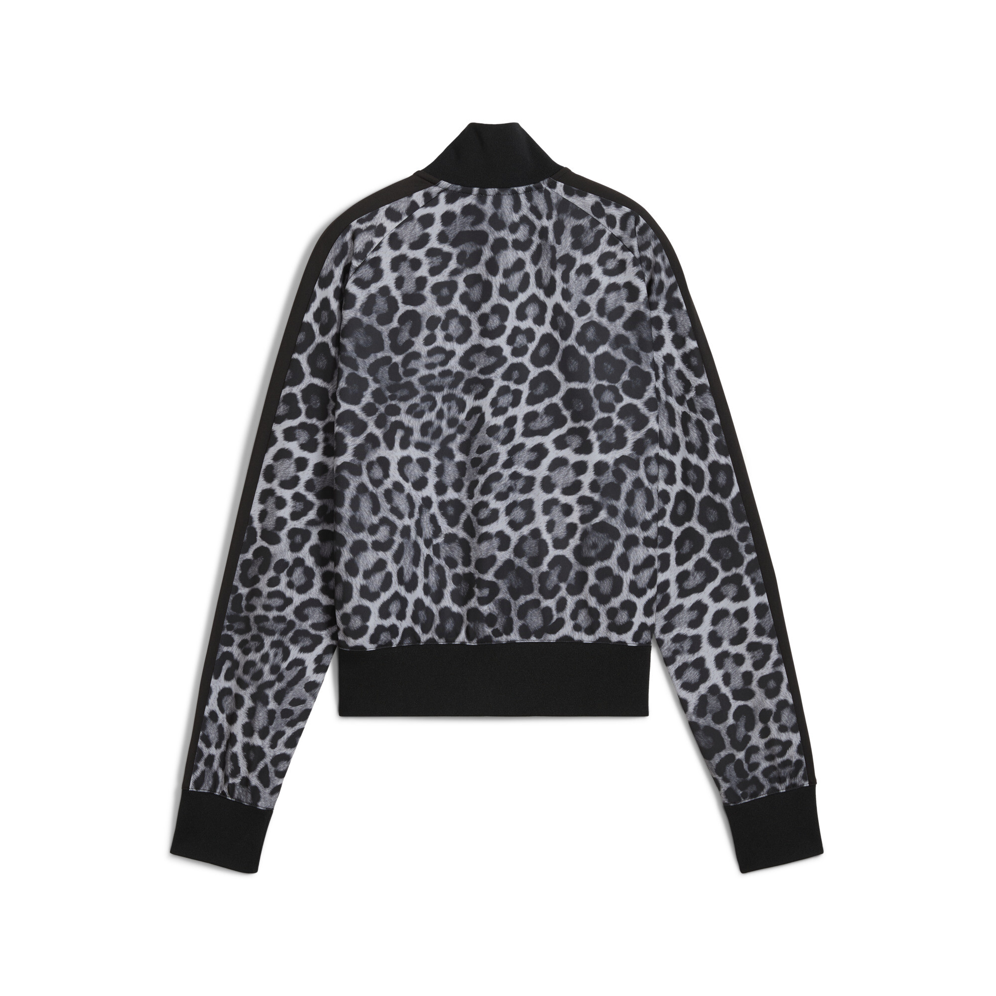 T7 LEO LUXE all-over print kort trainingsjack voor Dames, Zwart, Maat M | PUMA