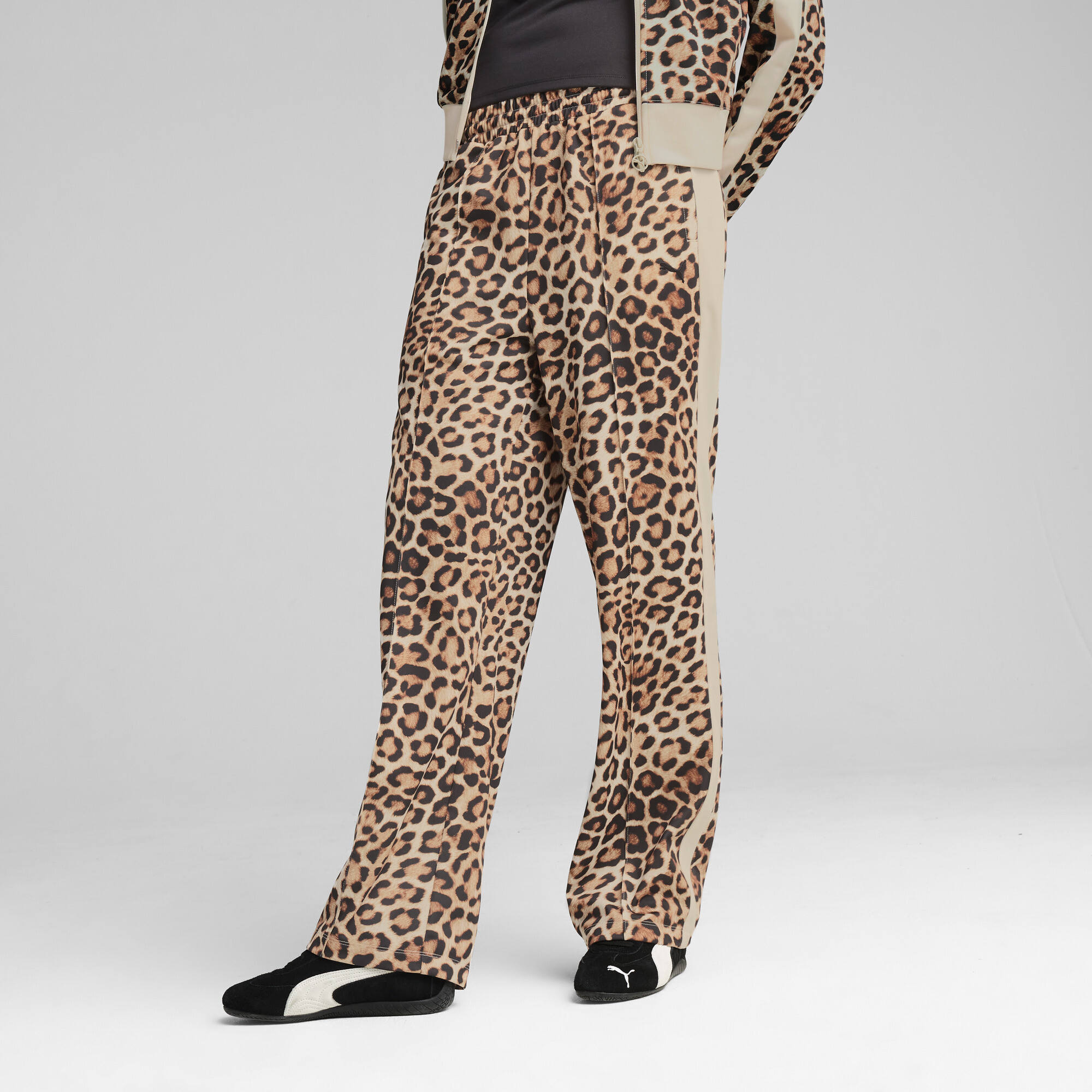 T7 LEO LUXE All-Over Print Straight Pants Women | Pants & Tights