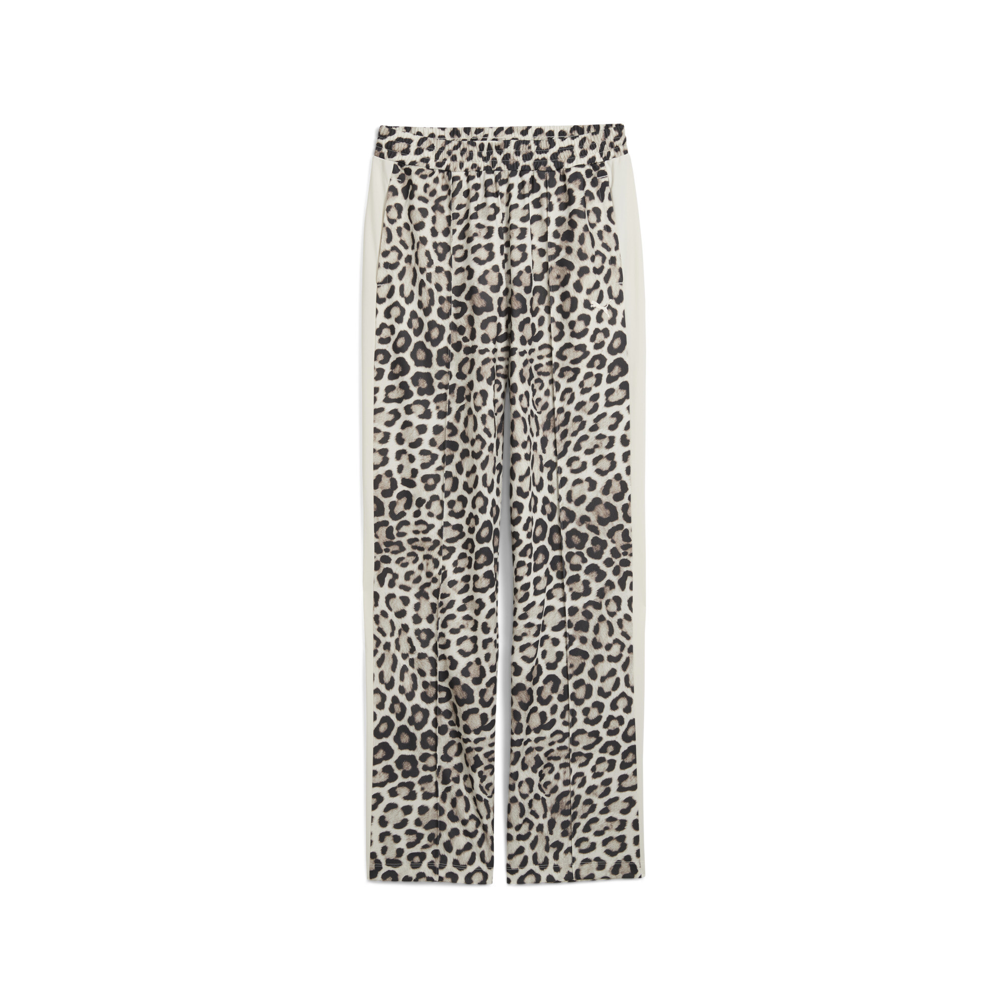 Puma T7 LEO LUXE Straight Hose mit Allover-Print Damen | Mit Animal Print | Alpine Snow/Ice Coffee | Größe: XL