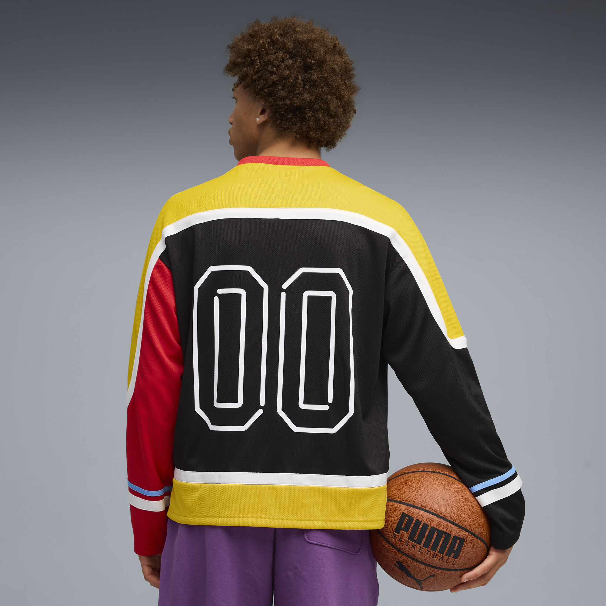 PUMA Scoot Lab hockeyshirt voor Heren, Zwart/Rood/Geel, Maat M thumbnail 5